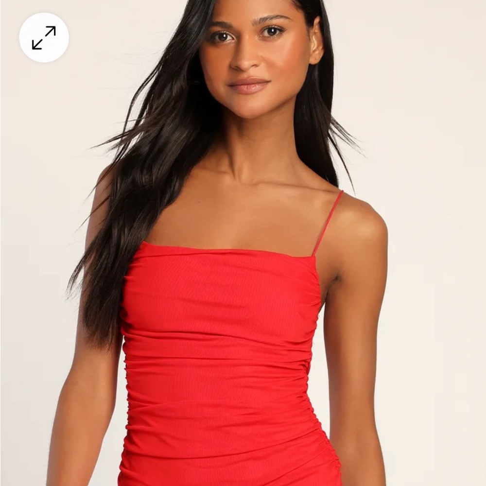Lulu’s Romantic Ruched Mesh Bodysuit - Picture 8 of 10